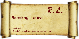 Rocskay Laura névjegykártya